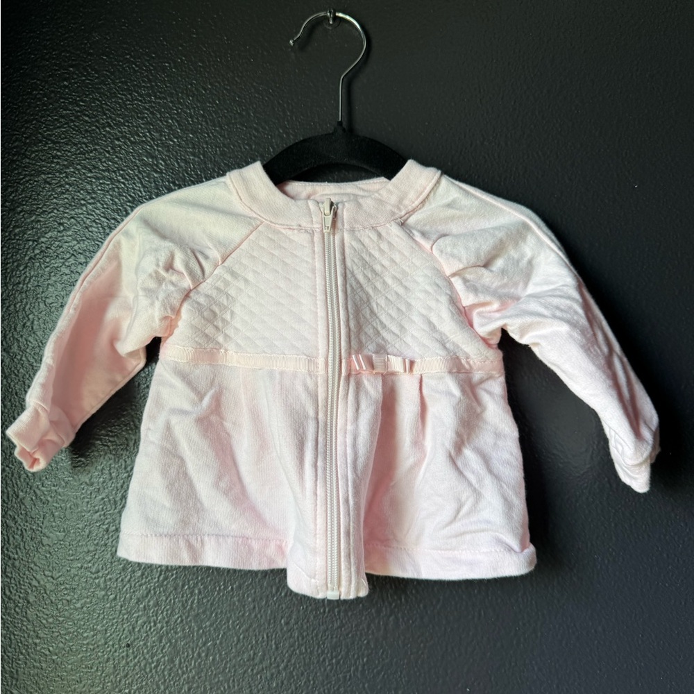 Wendy Bellissimo Light Pink Quilted Zip Jacket